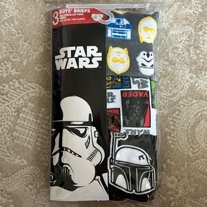Brand New Star Wars 3-Pack Boys Briefs 100% Cotton Underwear Storm Trooper